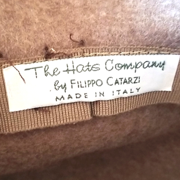 🌹FILIPO CATARZI Italy BOWLER Velvet WOOL HAT NWOT - Picture 4 of 12
